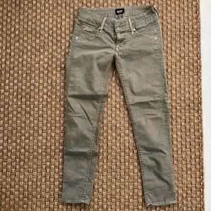 Hudson “Collin Crop” skinny jeans with Cuff